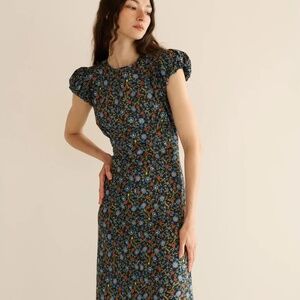 NWT Doen Rhodia Dress - Noir Prairie De Montagne Size: Large (Retail: $268)